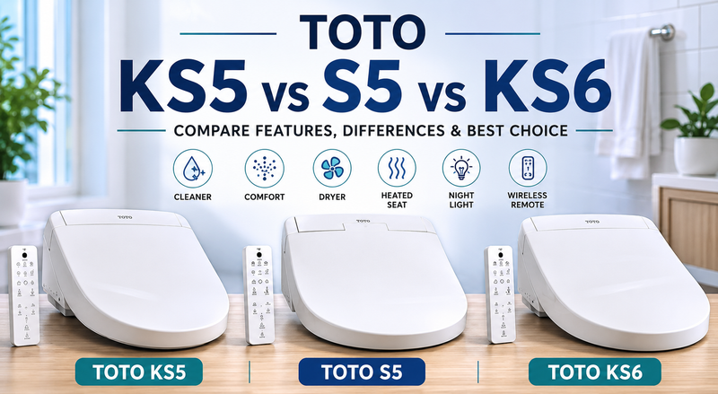 TOTO KS5, S5, and KS6 Bidet Seats