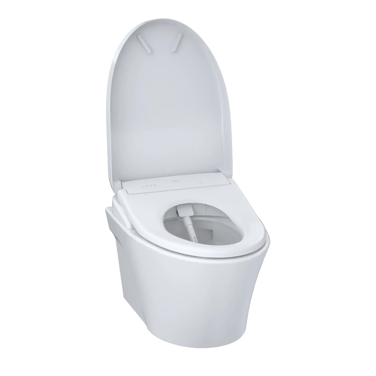 TOTO AP Wall-Hung Toilet with S7 Contemporary Bidet Seat and DuoFit In-Wall 0.9 and 1.28 GPF Dual-Flush Tank System, Matte Silver CWT4264726CMFG#MS - EverFlow Bidets