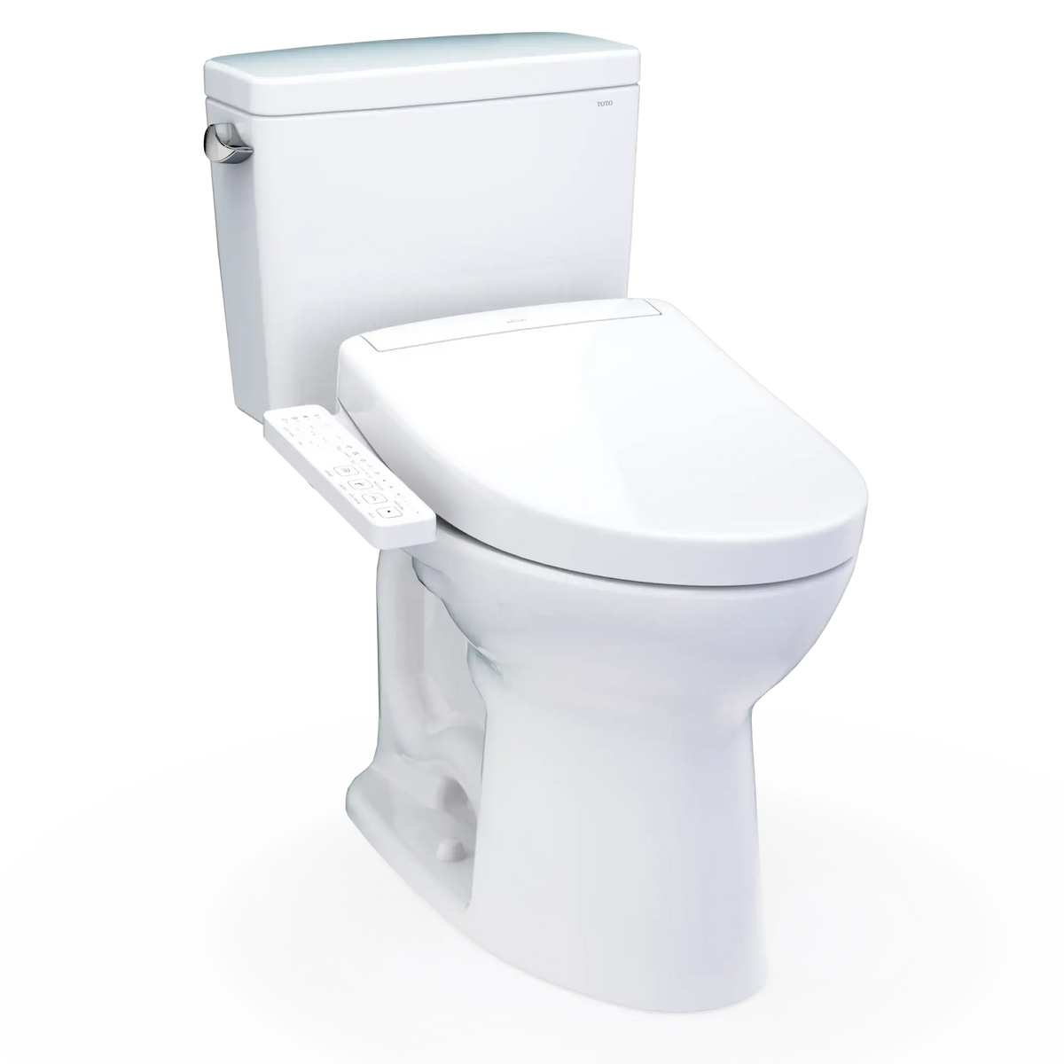 TOTO Drake Two-Piece 1.6 GPF Universal Height Toilet with S2 Bidet Seat