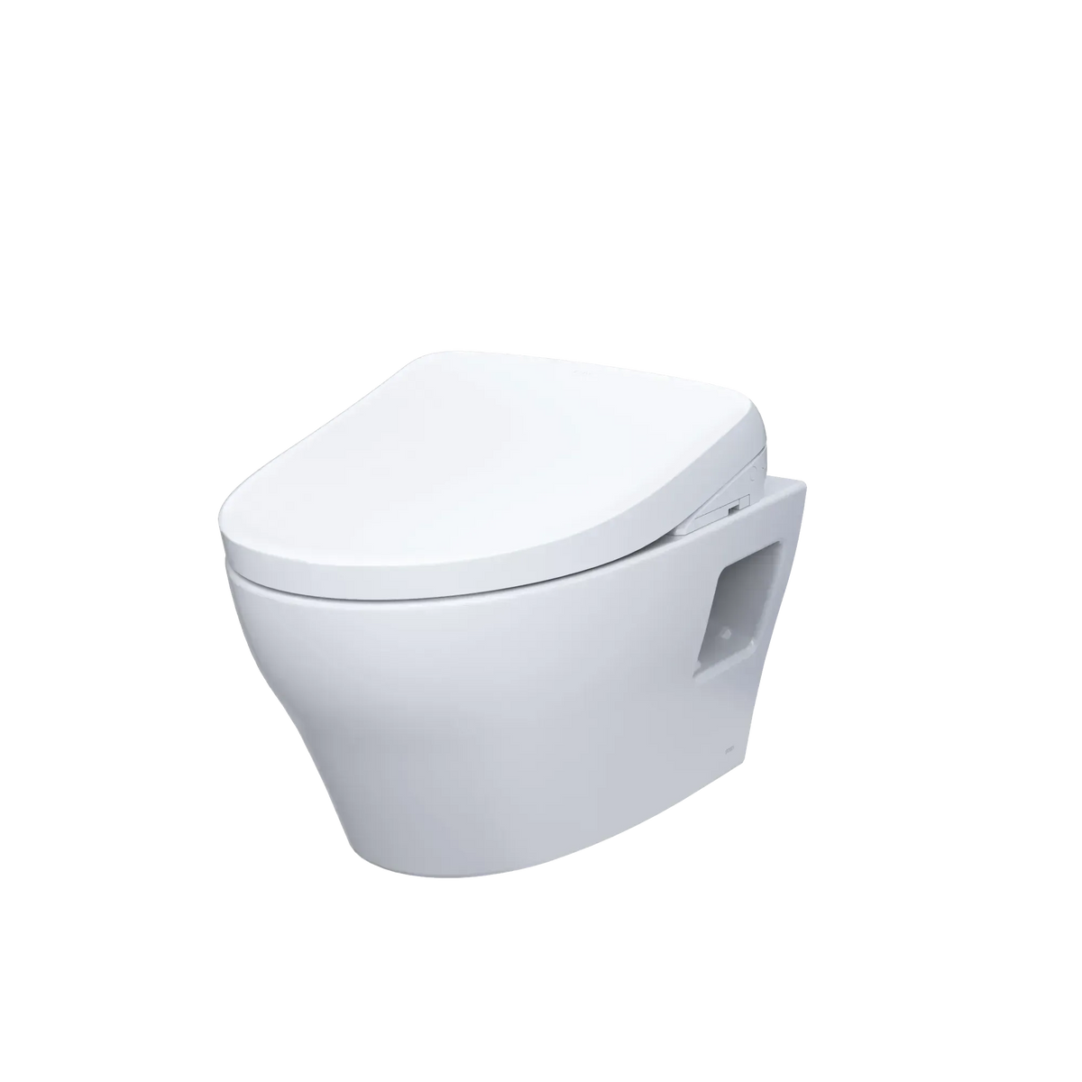 TOTO EP Wall-Hung Toilet with S7 Contemporary Bidet Seat and DuoFit In-Wall 0.9 and 1.28 GPF Dual-Flush Tank System, Matte Silver CWT4284726CMFG#MS