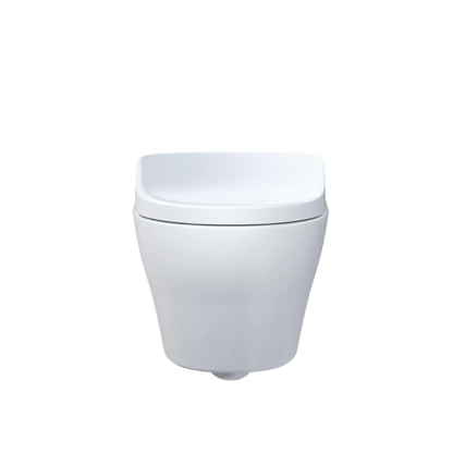 TOTO EP Wall-Hung Toilet with S7 Contemporary Bidet Seat and DuoFit In-Wall 0.9 and 1.28 GPF Dual-Flush Tank System, Matte Silver CWT4284726CMFG#MS