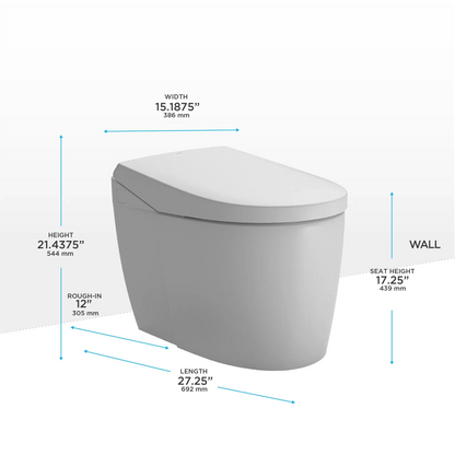NEOREST AS Dual Flush 1.0 & 0.8 GPF Universal Height Bidet Toilet MS8551CUMFG#01