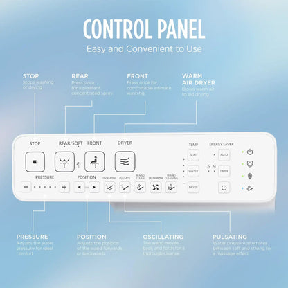 TOTO S2 Bidet Seat Control Panel