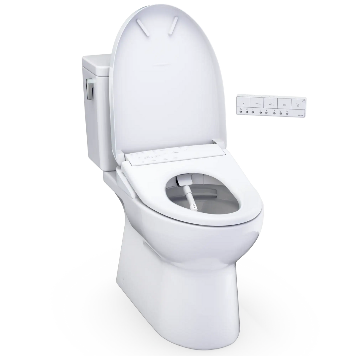 TOTO Glaston 1G WASHLET+ S7A Two-Piece Elongated 1.0 GPF Universal Height Toilet MW4724736CUFG#01