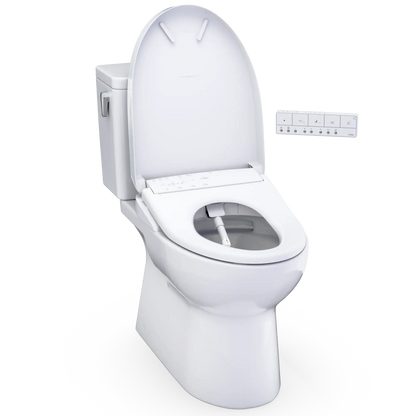 TOTO Glaston 1G WASHLET+ S7A Two-Piece Elongated 1.0 GPF Universal Height Toilet MW4724736CUFG#01