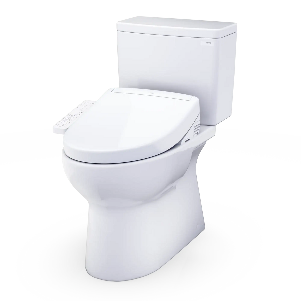 TOTO Glaston WASHLET+ S2 Two-Piece Elongated 1.28 GPF Universal Height Toilet MW4723346CEFG#01
