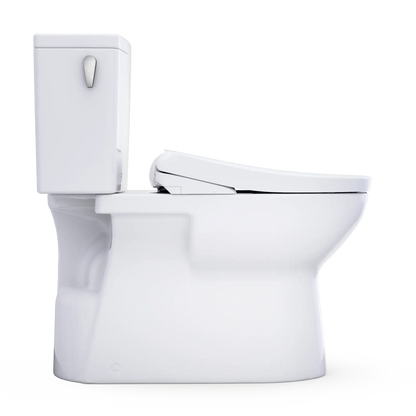 TOTO Glaston WASHLET+ S7 Two-Piece Elongated 1.28 GPF Universal Height Toilet MW4724726CEFG#01