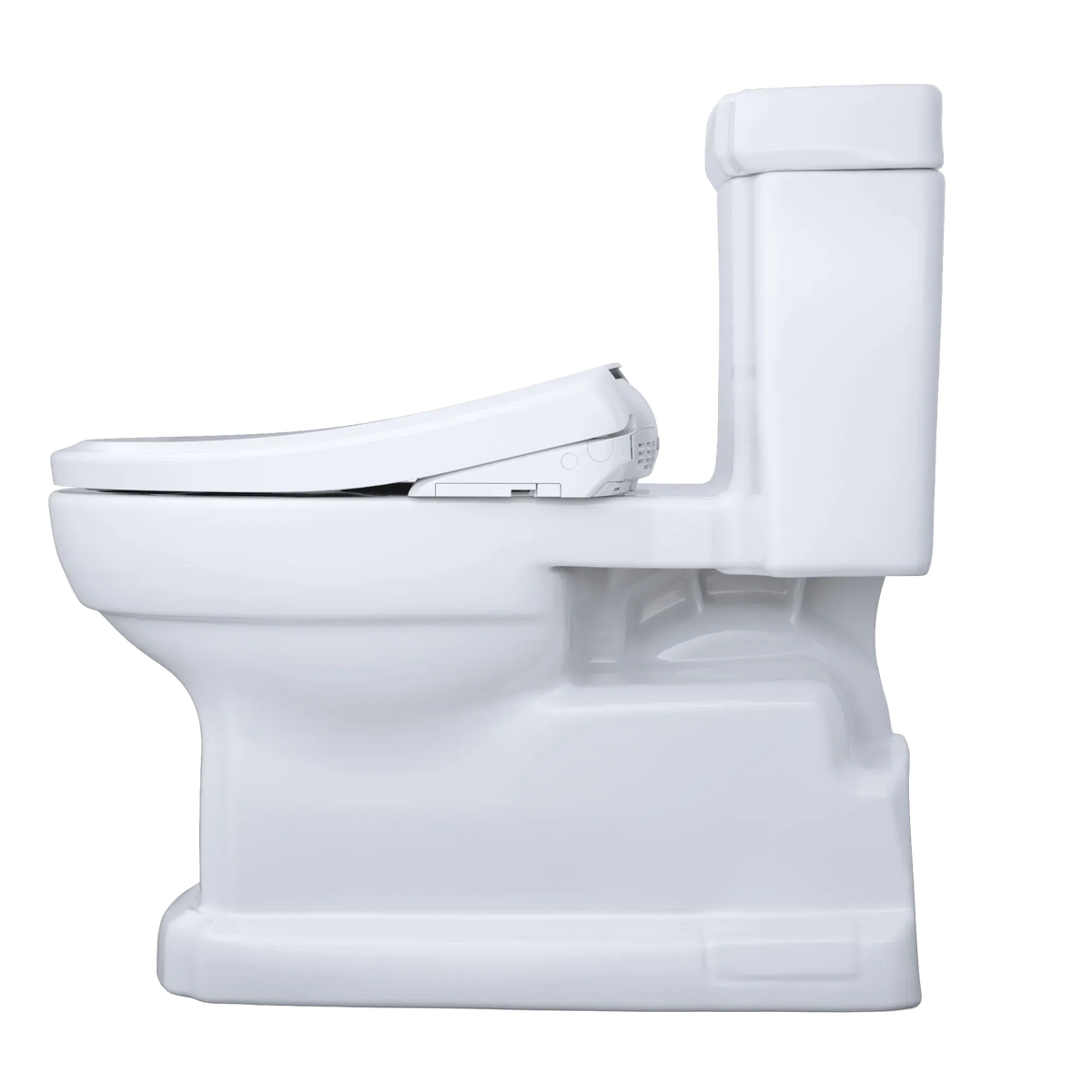 TOTO Eco Guinevere 1.28 GPF One-Piece Universal Height Toilet with S7 Classic Bidet Seat MW9744724CEFG#01