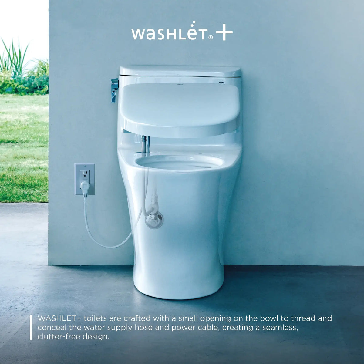 TOTO Ultramax WASHLET+ S7A 1.28 GPF Universal Height Toilet MW6084736CEFG#01