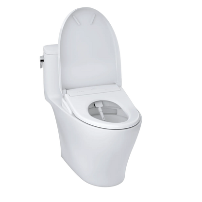 TOTO Nexus One-Piece 1.28 GPF Universal Height Toilet with S7 Bidet Seat MW6424726CEFG#01