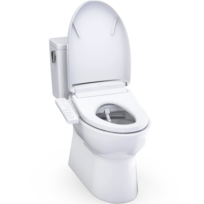 TOTO Glaston WASHLET+ S2 Two-Piece Elongated 1.28 GPF Universal Height Toilet MW4723346CEFG#01