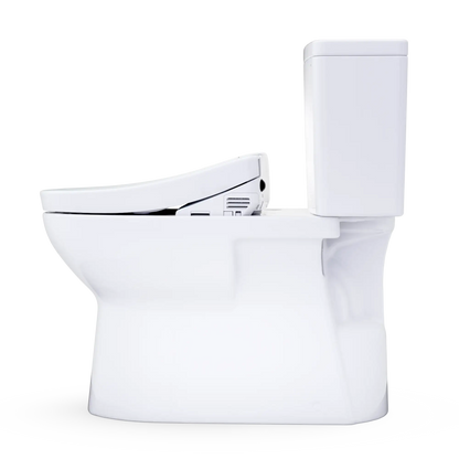 TOTO Glaston WASHLET+ S5 Two-Piece Elongated 1.28 GPF Universal Height Toilet MW4723446CEFG#01