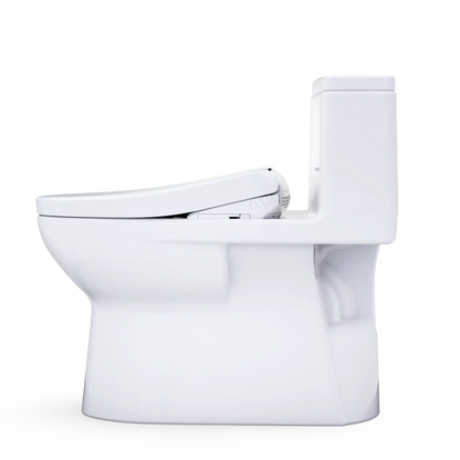TOTO Redington WASHLET+ S7 One-Piece Elongated 1.28 GPF Universal Height Toilet MW6724726CEFG#01