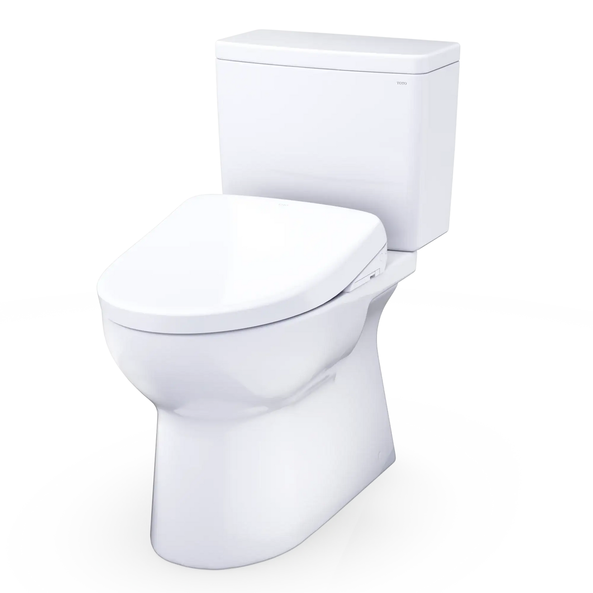 TOTO Glaston WASHLET+ S7 Two-Piece Elongated 1.28 GPF Universal Height Toilet MW4724726CEFG#01