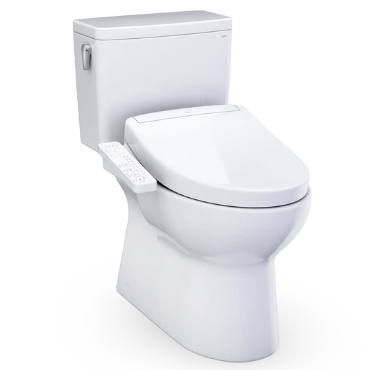 TOTO Glaston 1G WASHLET+ S2 Two-Piece Elongated 1.0 GPF Universal Height Toilet MW4723346CUFG#01