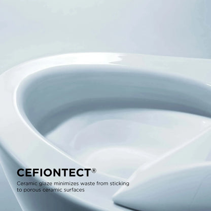 TOTO Aimes One-Piece 1.28 GPF Universal Height Toilet and S7A Bidet Seat MW6264736CEFG#01 - EverFlow Bidets
