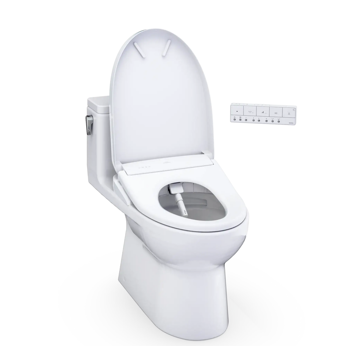 TOTO Redington 1G WASHLET+ S7 One-Piece Elongated 1.0 GPF Universal Height Toilet MW6724726CUFG#01