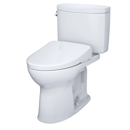 TOTO Drake II 1G Two-Piece 1.0 GPF Universal Height Toilet and S7A Bidet Seat MW4544736CUFG#01