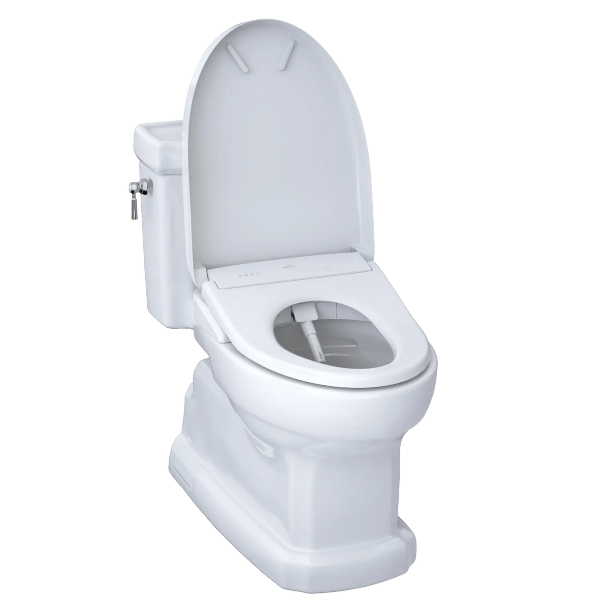 TOTO Eco Guinevere 1.28 GPF One-Piece Universal Height Toilet and S7A Classic Bidet Seat MW9744734CEFG#01
